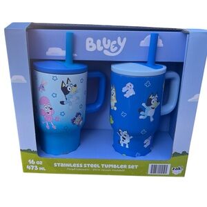 Bluey Stainless Steel Tumbler Set NWT